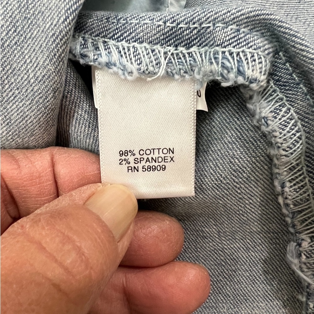 CHELSEA & VIOLET Button Front Denim Skirt! - Picture 7 of 7